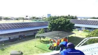 What is the size of solar panel 540