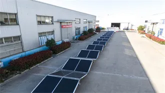No photovoltaic panels but solar lights