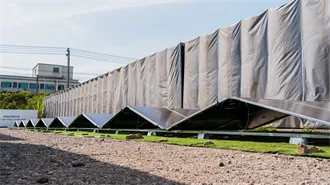 What equipment does commercial energy storage rely on to store energy