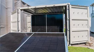 Outdoor small solar water pump - MyPaarl Utility Energy Storage Infrastructure