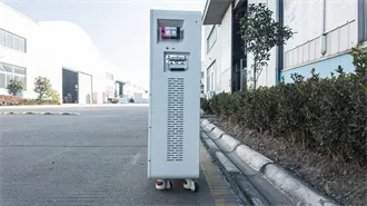 Open battery cabinet