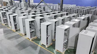Large solar battery cabinet for home use