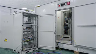 How much charging power does the energy storage container have 