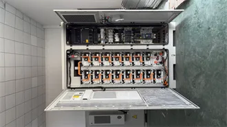 Batteries for large solar photovoltaic panels