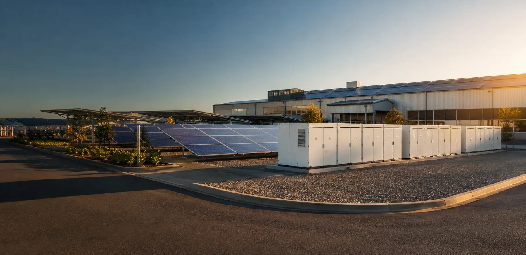 Large-scale ESS integrated with solar PV for frequency regulation and peak shaving